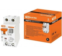 Автоматический выключатель дифференциального тока TDM АВДТ 63 C10 30мА SQ0202-0001