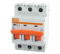 Автоматический выключатель TDM ВА47-29 3Р 1А 4.5кА С SQ0206-0100