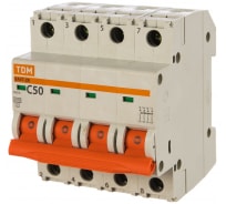 Автоматический выключатель TDM ВА47-29 4Р 50А 4.5кА С SQ0206-0130