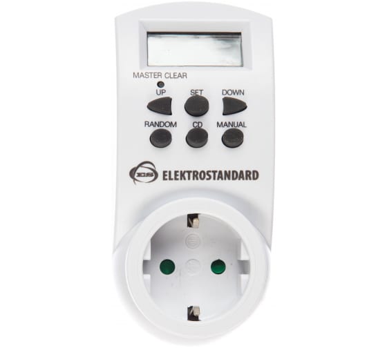 Электронная розетка-таймер Elektrostandard TMH-E-4 16A x1 IP20 Белый a026137 1