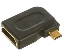 Угловой горизонтальный переходник PERFEO HDMI D micro HDMI вилка - HDMI A розетка A7010 30 005 752