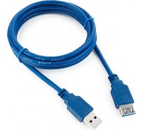 Удлинитель USB3.0 Cablexpert Pro, AM/AF, Кабель 1.8м, экранированный, синий, пакет, CCP-USB3-AMAF-6