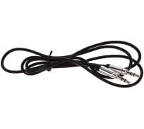 Аудио кабель AUX REXANT 3.5 мм шнур силикон 1м черный 18-4260