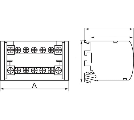 Шина нулевая в корпусе 2х15 125а sn0 2×15