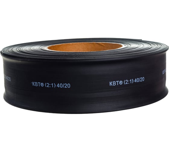 Трубка термоусадочная ТУТнг-40/20 черная КВТ 60096 в Санкт-Петербурге ...