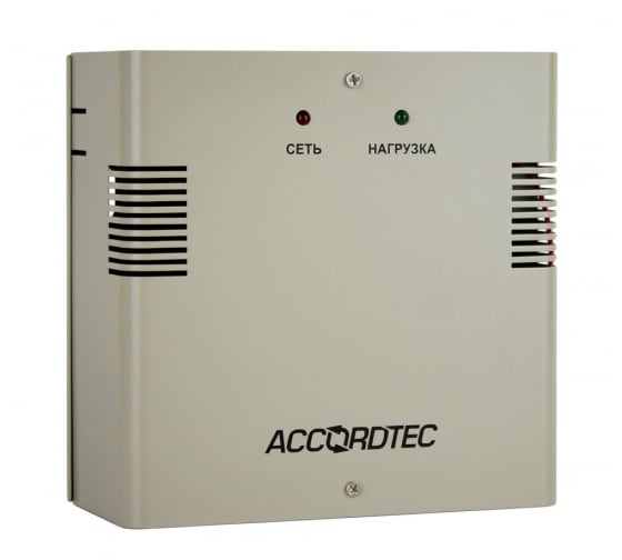 Источник вторичного электропитания ACCORDTEC резервированный 12В 3А, корпус - металл ББП-30N 1