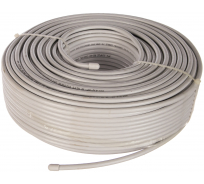 Коаксиальный кабель ЭРА RG6U, 75 Ом, CCS/, PVC, цвет белый Б0044596