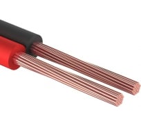 Акустический кабель REXANT ШВПМ 2х0,50 кв.мм, красно-черный, бухта 100 м 01-6103-3