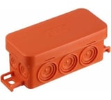 Огнестойкая коробка Экопласт JBL090 E110, о/п 90х42х40, 10 выходов, IP55, 4P, цвет оранжевый 43154HF