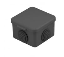 Распаячная коробка УРАЛ ПАК открытой проводки 65х65х50мм черная IP54 КО-51010065-045