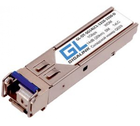Модуль SFP GIGALINK WDM, 1.25Гбит/c, одно волокно SM, LC GL-OT-SG14LC1-1310-1550-D в Воронеже - купить, цены, отзывы, характеристики, фото, инструкция