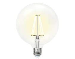 Светодиодная лампа Uniel LED-G125-10W/WW/E27/CL PLS02WH 10534