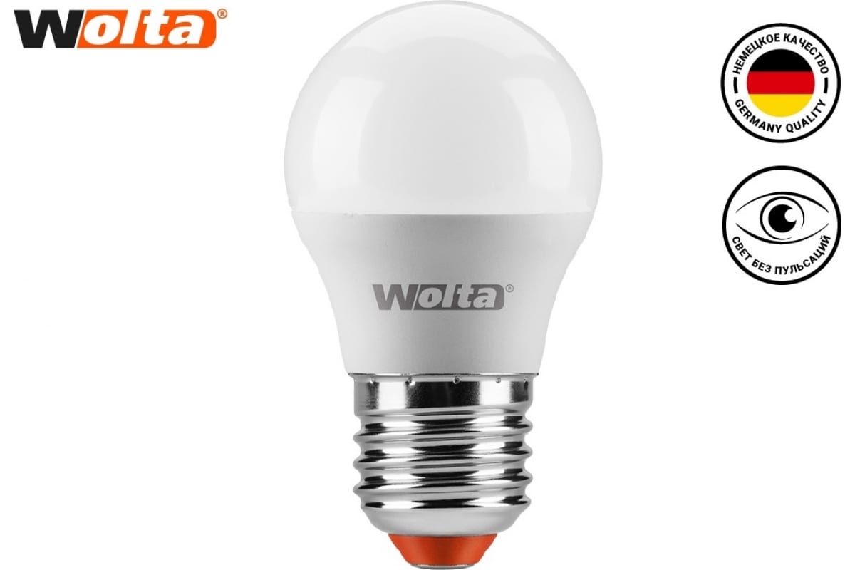 Лампа WOLTA LED 25W45GL7.5E27