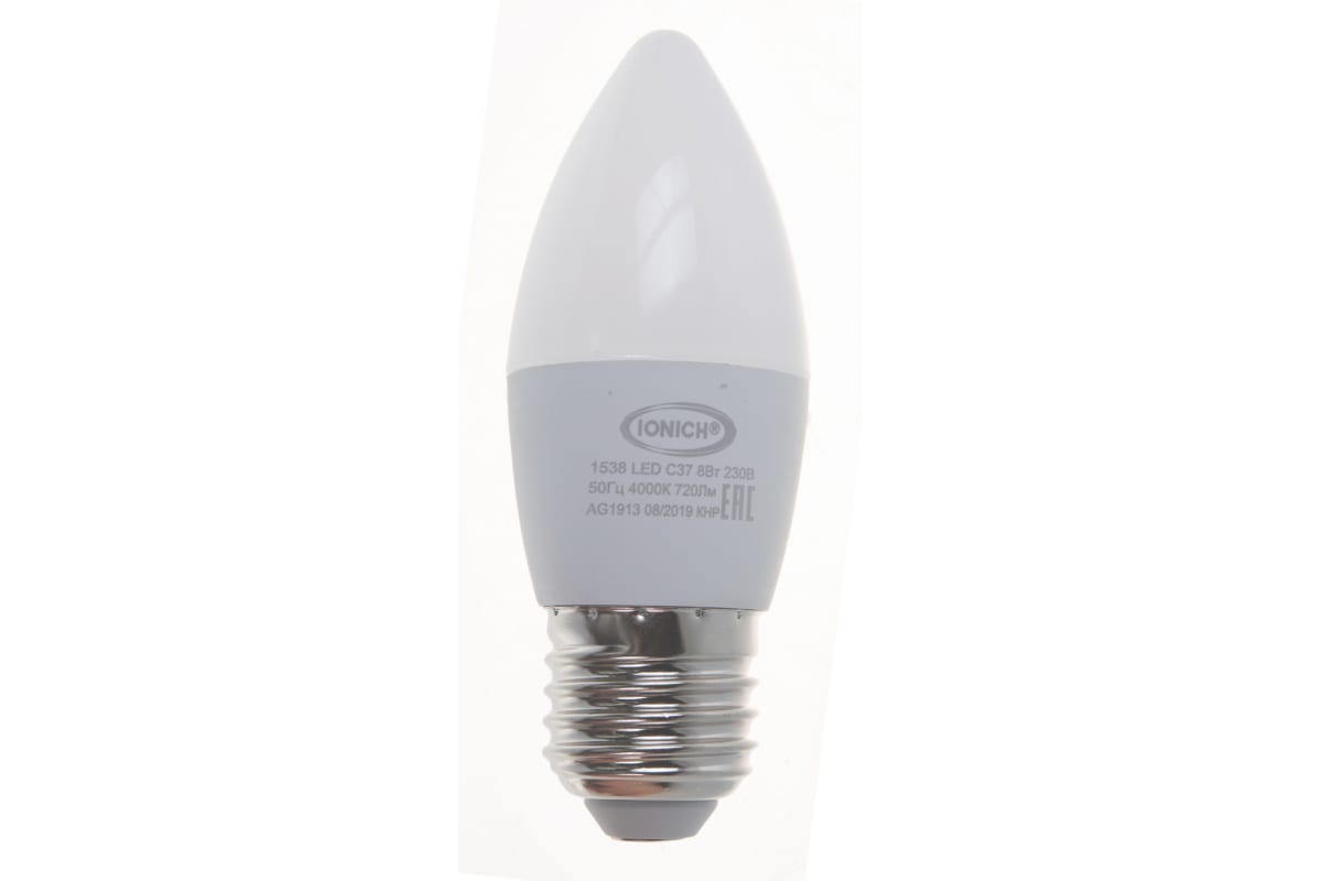 Светодиодная лампа IONICH декоративное освещение ILED-SMD2835-C37-8-720-230-4-E27 1306 1538