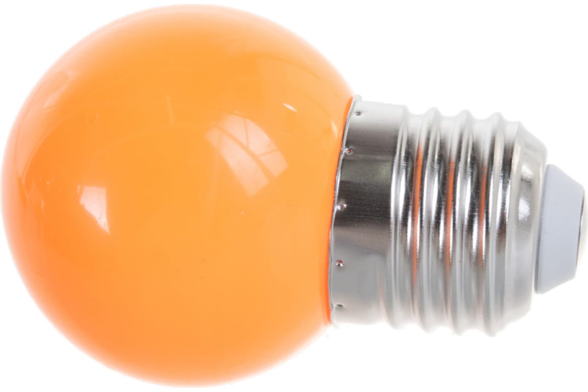 Декоративная светодиодная лампа Volpe LED-G45-1W/ORANGE/E27/FR/С UL-00005650