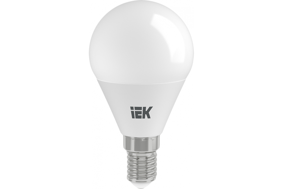 Лампа IEK LED G45 шар 7 Вт 230 В 3000К E14 LLE-G45-7-230-30-E14