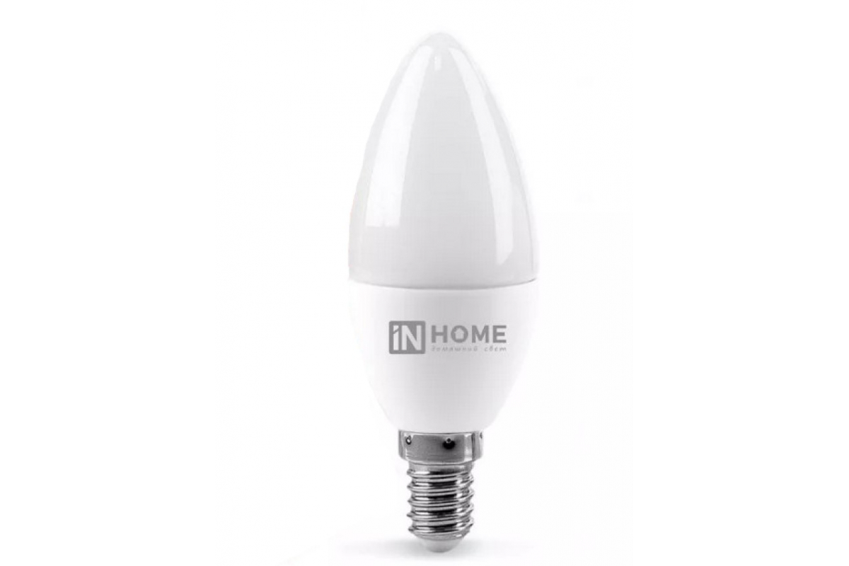 Светодиодная лампа IN HOME LED-СВЕЧА-VC 4Вт 230В Е14 4000К 360Лм 4690612030159