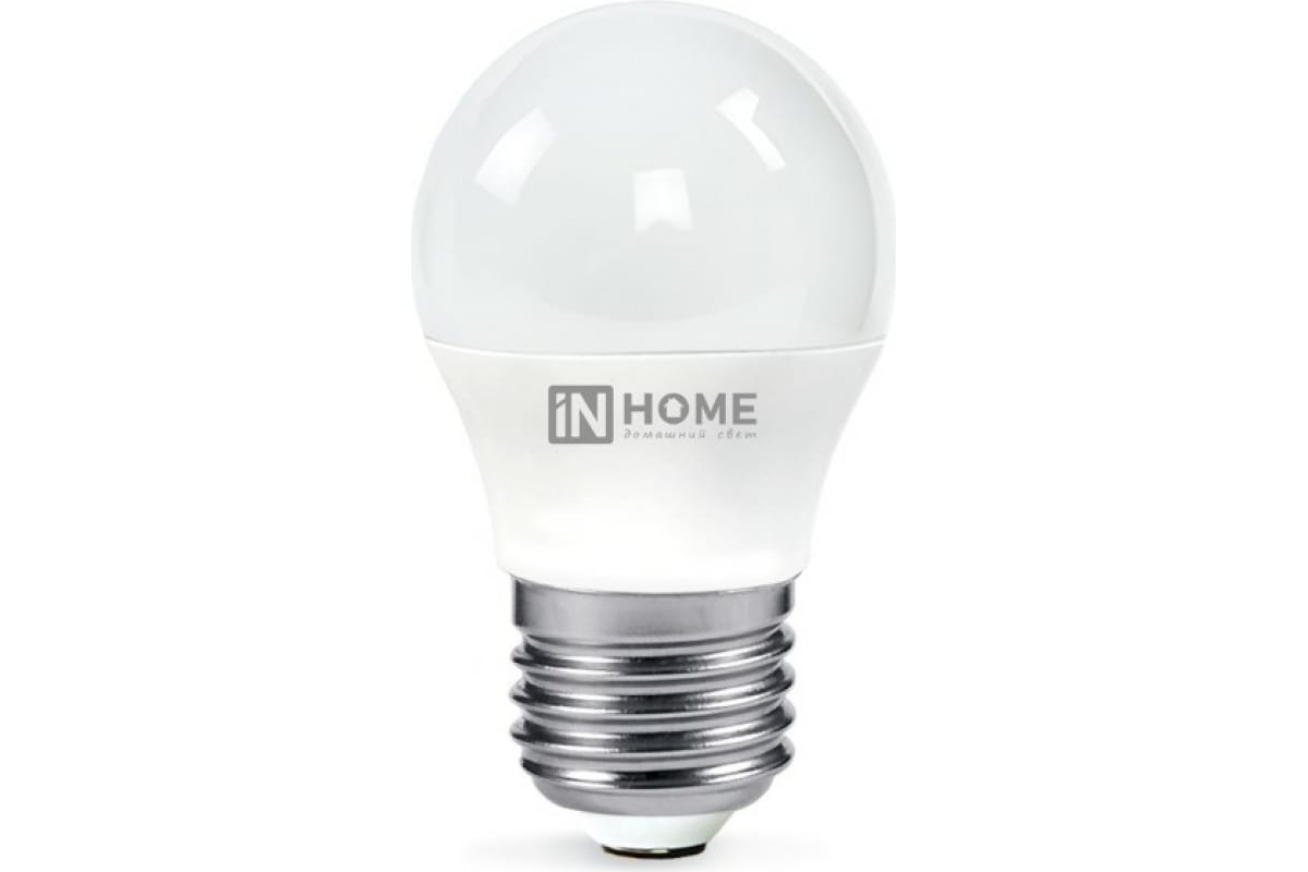 Светодиодная лампа IN HOME LED-ШАР-VC 11Вт 230В Е27 3000К 820Лм 4690612020600