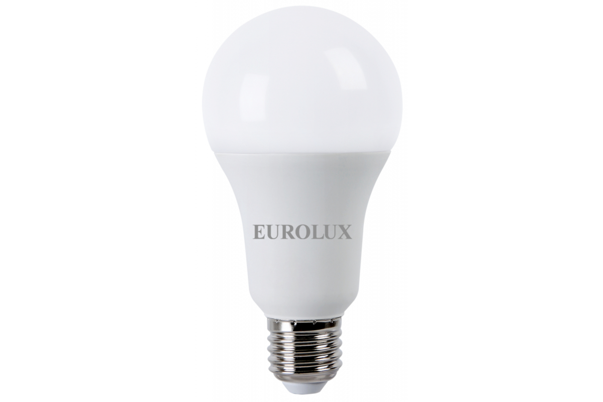 Светодиодная лампа Eurolux LL-E-A70-20W-230-27K-E27/груша 20Вт теплый белый Е27 76/2/21