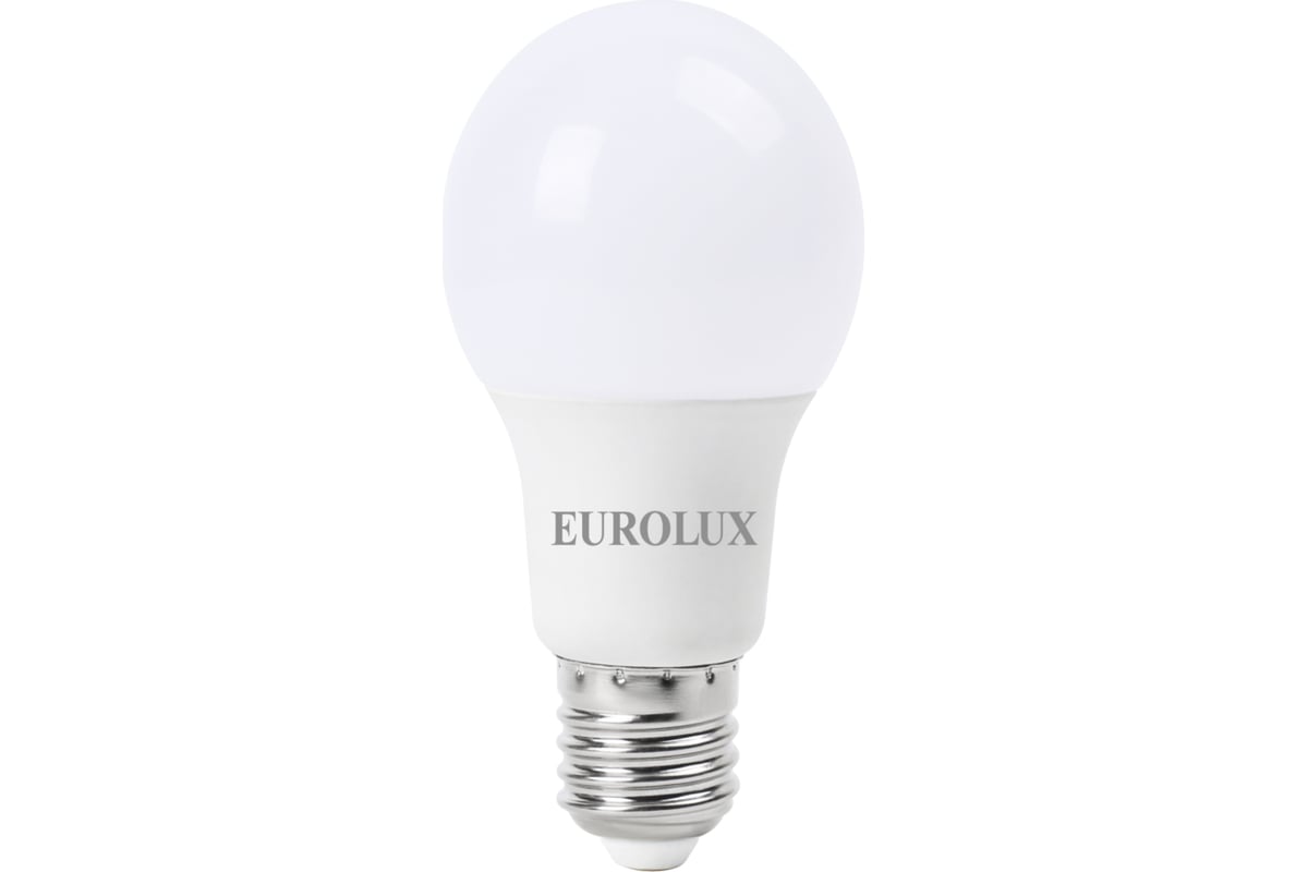 Светодиодная лампа Eurolux LL-E-A60-9W-230-27K-E27/груша 9Вт теплый белый Е27 76/2/13