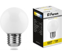 Светодиодная лампа FERON LB-37 1W, 230V, E27, 2700K 25878