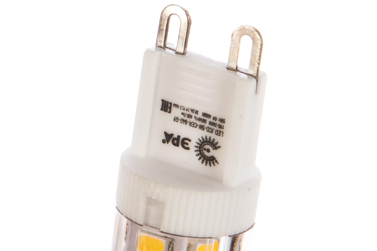 Светодиодная лампа ЭРА LED smd JCD-5w-220V-corn ceramics-840-G9 Б0027864