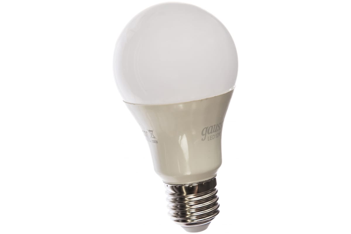 Лампа LED A60 globe 12W E27 4100K Gauss 102502212