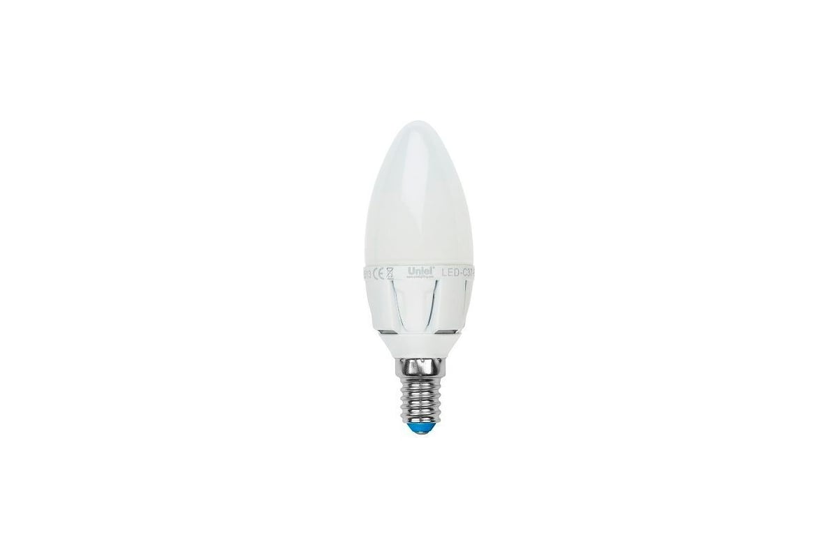 Светодиодная лампа Uniel LED-C37-7W/NW/E14/FR PLP01WH UL-00000767