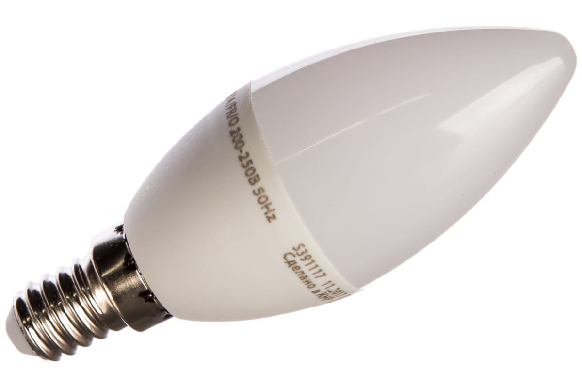 Светодиодная лампа Volpe LED-C37-6W/WW/E14/FR/O 10214