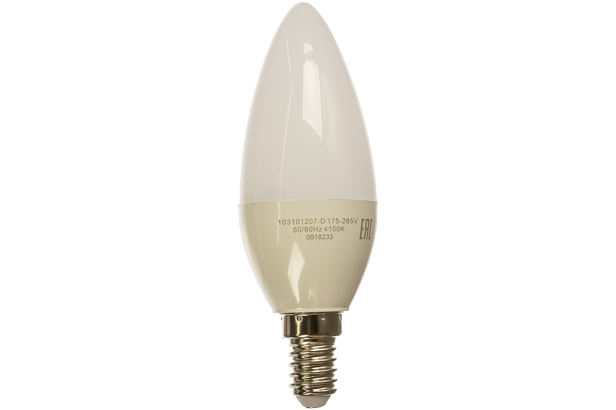 Лампа Gauss LED Свеча-dim E14 7W 590lm 4100К 103101207-D