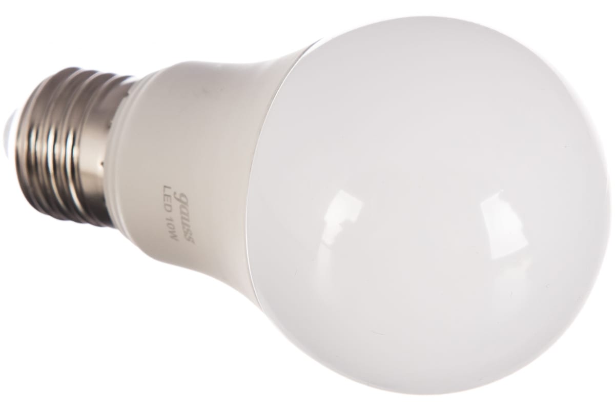 Лампа Gauss LED A60 10W E27 920lm 4100K 102502210-S