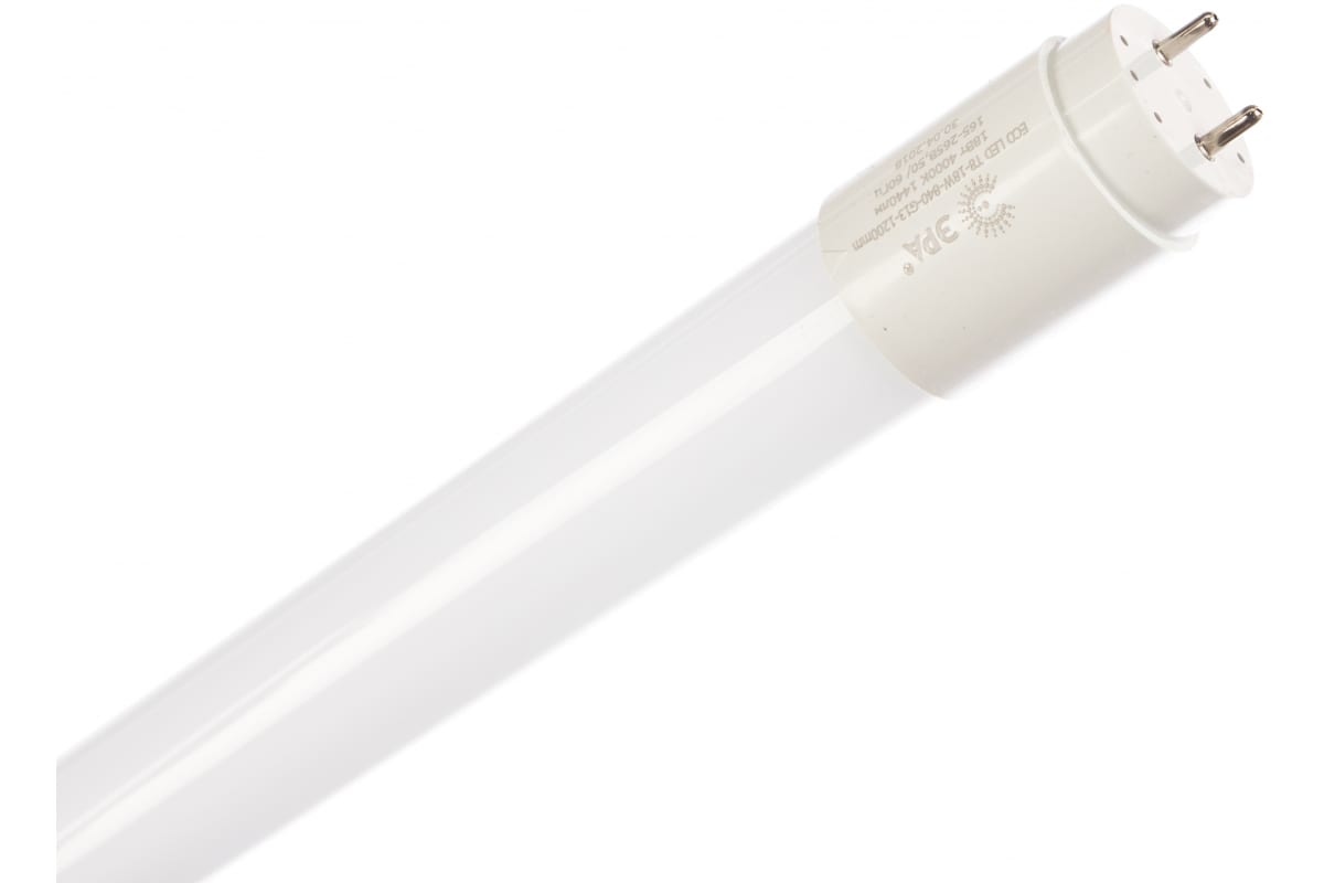 Светодиодная лампа ЭРА ECO LED T8-18W-840-G13-1200mm трубка стеклянная нейтральный Б0032976