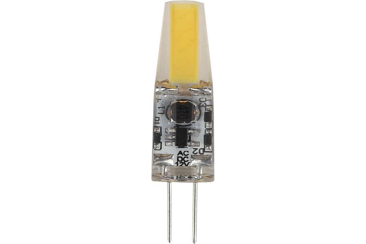 Светодиодная лампа ЭРА LED JC-15W-12V-COB-827-G4 капсула теплый Б0033197