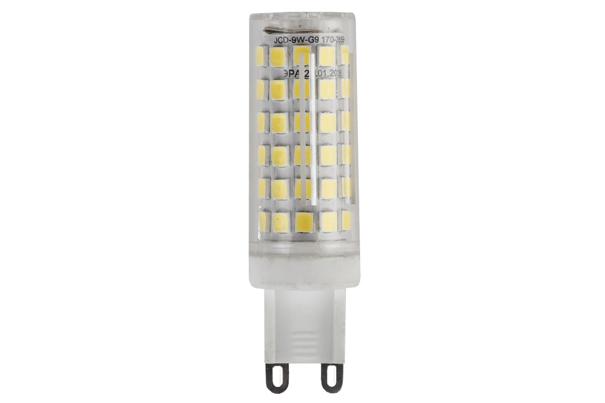 Светодиодная лампа ЭРА LED JCD-9W-CER-827-G9 капсула теплый Б0033185