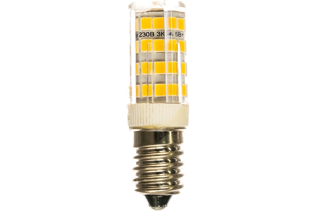 Светодиодная лампа ЭРА LED T25-5W-CORN-840-E14 капсула нейтральный Б0033031