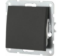 1-клавишный переключатель LK Studio на 2 направления, схема 6, 16 A, 250 B, черный бархат 860308-1