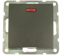 1-клавишный переключатель LK Studio на 2 направления, c индикатором, схема 6L, 16 A, 250 B 860408-1