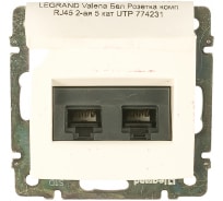 Компьютерная двойная розетка Legrand, Valena белая RJ45 5 кат UTP 774231 694292