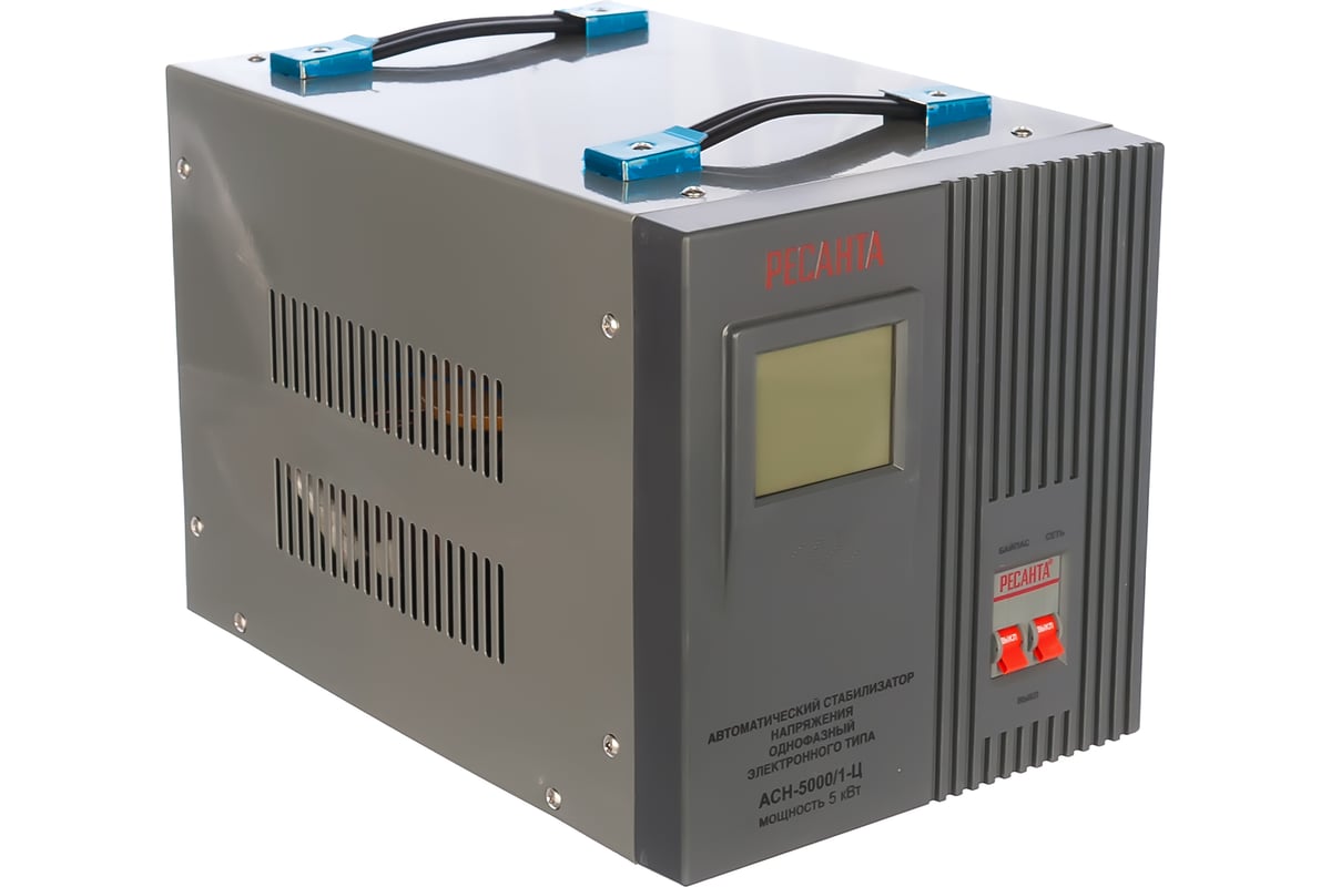 Стабилизатор напряжения однофазный Ресанта АСН 5000/1-Ц - цена, отзывы ...