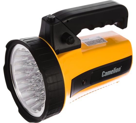 Фонарь 35led 29315 аккум 220в желт 6в 4а ч пласт короб camelion 10469