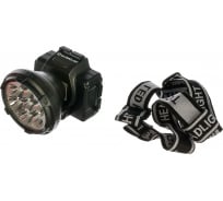 Налобный фонарь Ultraflash LED 5362 (аккум 220В, черный, 7LED, 2 реж, пласт, бокс) 11256