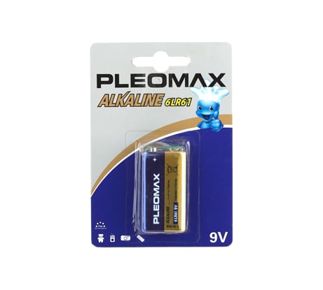 Элемент питания Pleomax 6LR611BL C0019256 - цена, отзывы, характеристики, фото - купить в Москве и РФ