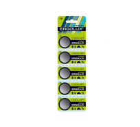 Литиевая батарейка Ergolux CR2032-BP5 CR2032, BL-5, 3V 12051
