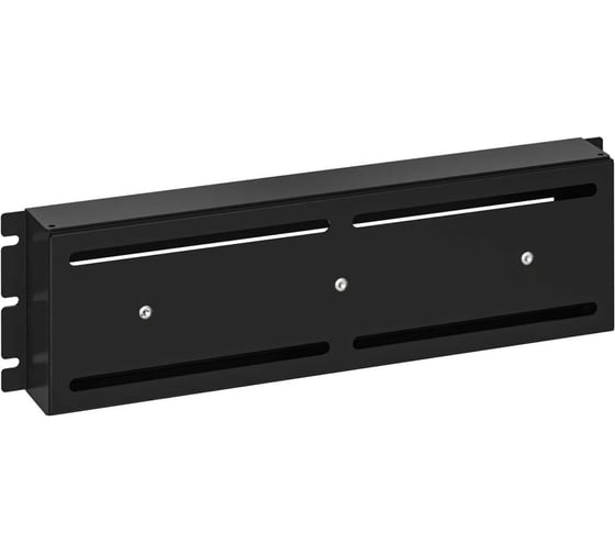 Корпус-панель SYSMATRIX с DIN-рейкой, 19 дюймов, 3U, 22 места, цвет черный (RAL 9005) DP 0003.900 1