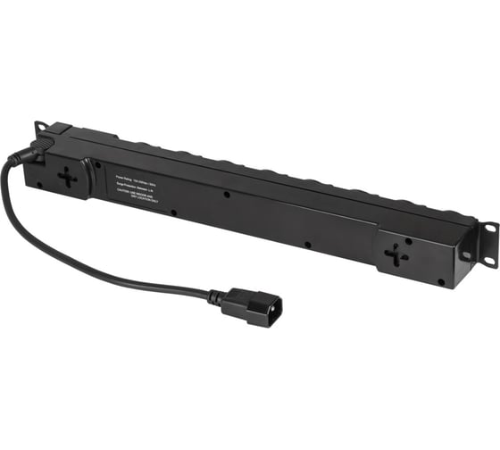 Блок электрических розеток TLK 19, пластиковый корпус TLК-RS08P2-BK