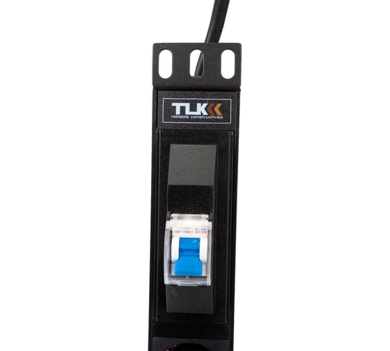 Блок электрических розеток TLK 19, металлический корпус TLК-RSC07-MD-04-BK