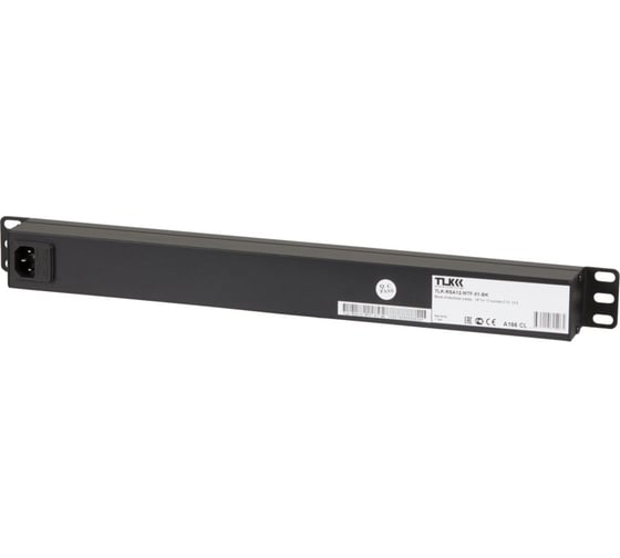 Блок электрических розеток TLK 19, металлический корпус TLК-RSA12-MTF-01-BK