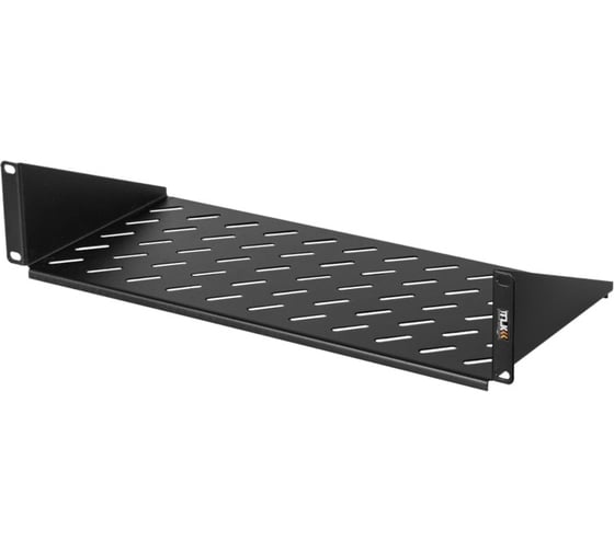 Фронтальная полка TLK 19, 2U, Г200мм, черная TLК-SHFR-200-BK 1