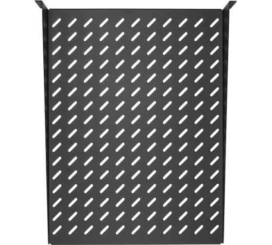 Фронтальная полка TLK 19, 2U, Г600мм, черная TLК-SHFR-600-BK