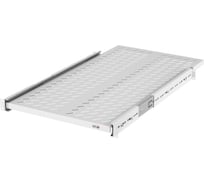Выдвижная полка TLK 19, для шкафа и стойки Г600мм, серая TLК-SHFC-400R-GY